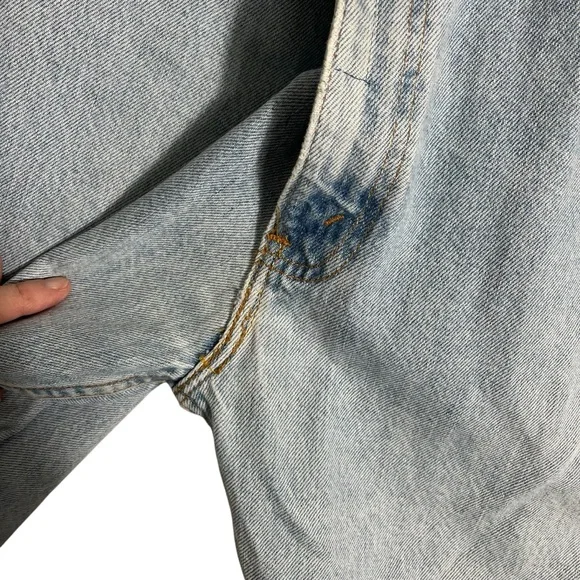 PARKE x Vintage Levi’s Baggy Tapered Crossover Light Wash Jeans - Picture 8 of 15